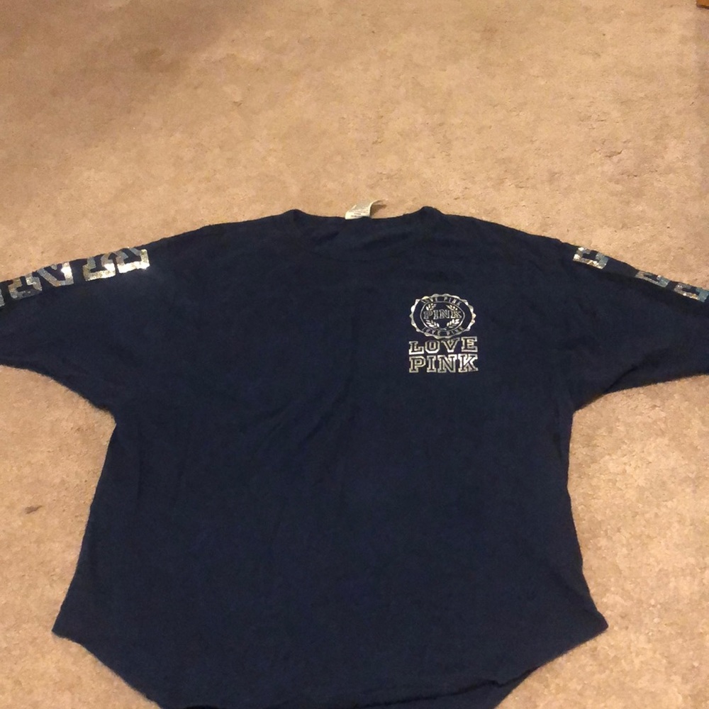 Navy Blue Pink Shirt